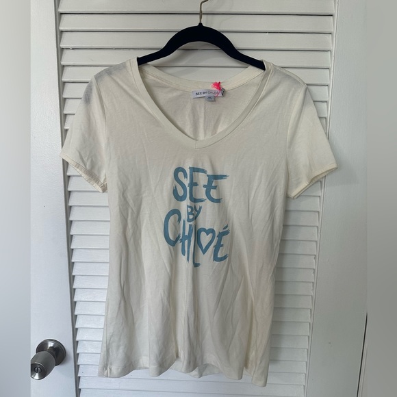 See By Chloe Cream Top 40/small - Picture 1 of 6